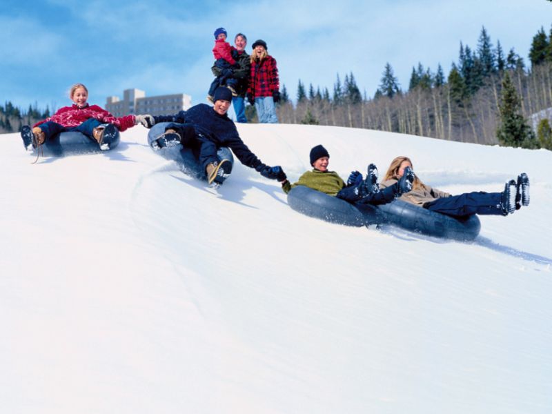 Winter Snow Tubing